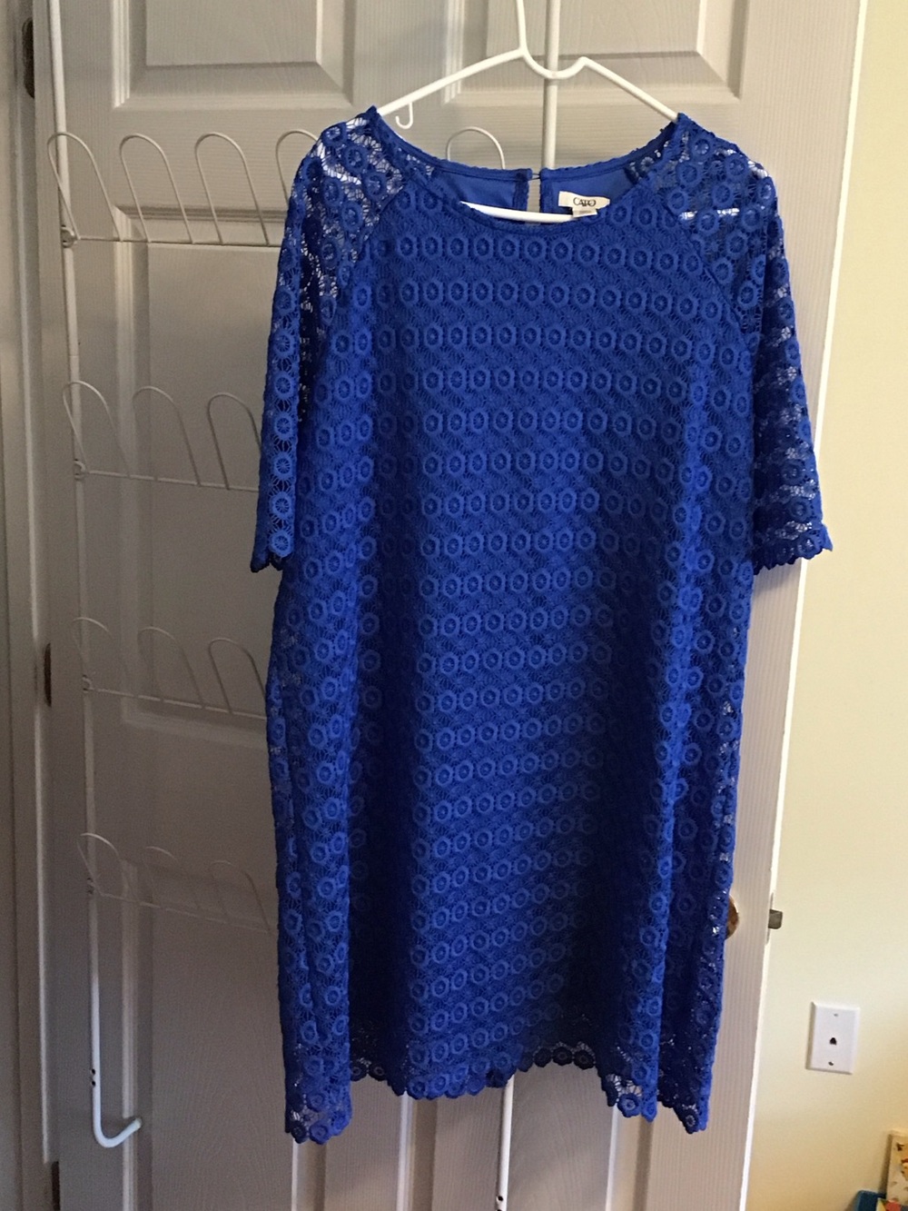 Cato Royal Blue Lace Midi Dress